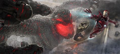 mega ultron|Avengers: Age of Ultron almost had a more epic final battle.